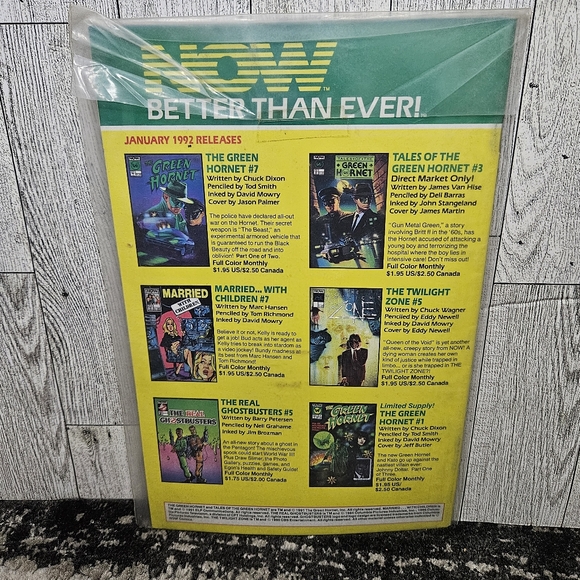 The Green Hornet #6 February 1992 Now Comics Tod Smith Chuck Dixon Comic Book - Picture 5 of 11